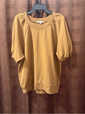 Z Supply Knit Raglan Brown Top in Medium